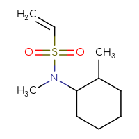 Chemical structure of N-methyl-N-(2-methylcyclohexyl)ethene-1-sulfonamide - CSMB00014841064