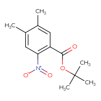 Chemical structure of tert-butyl 4,5-dimethyl-2-nitrobenzoate - CSSB21397803015