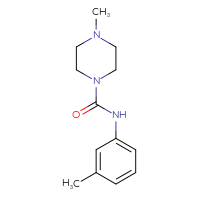 Chemical structure of 4-methyl-N-(3-methylphenyl)piperazine-1-carboxamide - CSSB00000385654