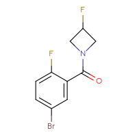 Chemical structure of 1-(5-bromo-2-fluorobenzoyl)-3-fluoroazetidine - CSSB00088048476