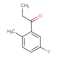Chemical structure of 1-(5-fluoro-2-methylphenyl)propan-1-one - CSSB00011220457