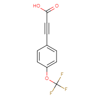 Chemical structure of 3-[4-(trifluoromethoxy)phenyl]prop-2-ynoic acid - CSSB00016656199