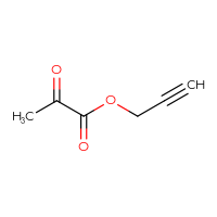Chemical structure of prop-2-yn-1-yl 2-oxopropanoate - CSSB00010655250