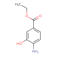 Chemical structure of ethyl 4-amino-3-hydroxybenzoate - CSSB00000756704