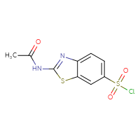 Chemical structure of 2-acetamido-1,3-benzothiazole-6-sulfonyl chloride - CSSB00020636569