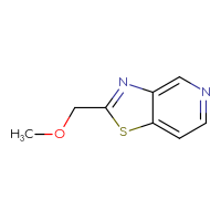 Chemical structure of 2-(methoxymethyl)-[1,3]thiazolo[4,5-c]pyridine - CSSB03551713036