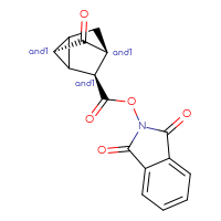 Chemical structure of rac-1,3-dioxo-2,3-dihydro-1H-isoindol-2-yl (3R,4R,6S)-5-oxotricyclo[2.2.1.0²,⁶]heptane-3-carboxylate - CSSB20620684907