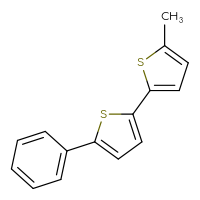 Chemical structure of 5-methyl-5'-phenyl-2,2'-bithiophene - CSSB06582872256