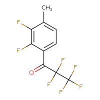Chemical structure of 1-(2,3-difluoro-4-methylphenyl)-2,2,3,3,3-pentafluoropropan-1-one - CSSB00009227718