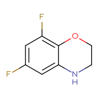 Chemical structure of 6,8-difluoro-3,4-dihydro-2H-1,4-benzoxazine - CSSB00012186747