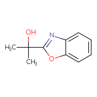 Chemical structure of 2-(1,3-benzoxazol-2-yl)propan-2-ol - CSSB00009882797