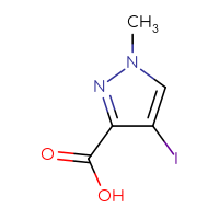 Chemical structure of 4-iodo-1-methyl-1H-pyrazole-3-carboxylic acid - CSSB00000022803