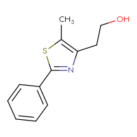 Chemical structure of 2-(5-methyl-2-phenyl-1,3-thiazol-4-yl)ethan-1-ol - CSSB00000123222
