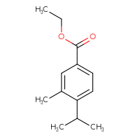 Chemical structure of ethyl 3-methyl-4-(propan-2-yl)benzoate - CSSB02627036943