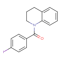 Chemical structure of 1-(4-iodobenzoyl)-1,2,3,4-tetrahydroquinoline - CSSB00000579735