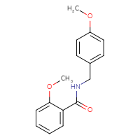 Chemical structure of 2-methoxy-N-[(4-methoxyphenyl)methyl]benzamide - CSSB00046201940