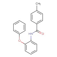 Chemical structure of 4-methyl-N-(2-phenoxyphenyl)benzamide - CSSB00046081719