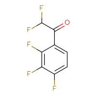 Chemical structure of 2,2-difluoro-1-(2,3,4-trifluorophenyl)ethan-1-one - CSSB00013231940