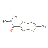 Chemical structure of N,N,5-trimethylthieno[3,2-b]thiophene-2-carboxamide - CSSB00121294491