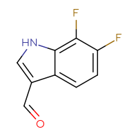 Chemical structure of 6,7-difluoro-1H-indole-3-carbaldehyde - CSSB00009855006