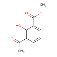 Chemical structure of methyl 3-acetyl-2-hydroxybenzoate - CSSB00009858612