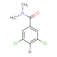Chemical structure of 4-bromo-3,5-dichloro-N,N-dimethylbenzamide - CSSB00010191568