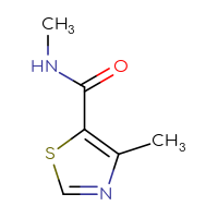 Chemical structure of N,4-dimethyl-1,3-thiazole-5-carboxamide - CSSB00011295655