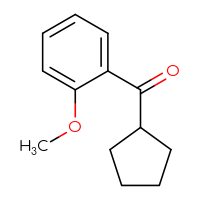 Chemical structure of cyclopentyl(2-methoxyphenyl)methanone - CSSB00000754099