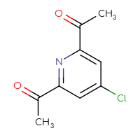Chemical structure of 1-(6-acetyl-4-chloropyridin-2-yl)ethan-1-one - CSSB00000100548