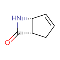 Chemical structure of (1S,5R)-6-azabicyclo[3.2.0]hept-3-en-7-one - CSSB00015476508