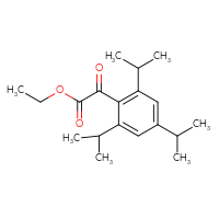 Chemical structure of ethyl 2-oxo-2-[2,4,6-tris(propan-2-yl)phenyl]acetate - CSSB21323107539