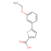 Chemical structure of 5-(3-ethoxyphenyl)thiophene-2-carboxylic acid - CSSB00006221121