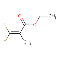 Chemical structure of ethyl 3,3-difluoro-2-methylprop-2-enoate - CSSB00015708567