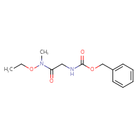 Chemical structure of benzyl N-{[ethoxy(methyl)carbamoyl]methyl}carbamate - CSSB00113607935