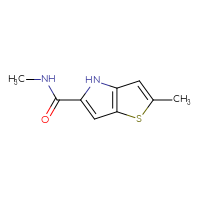 Chemical structure of N,2-dimethyl-4H-thieno[3,2-b]pyrrole-5-carboxamide - CSSB00941590612