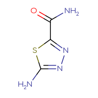Chemical structure of 5-amino-1,3,4-thiadiazole-2-carboxamide - CSSB00012023013