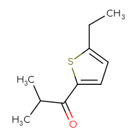 Chemical structure of 1-(5-ethylthiophen-2-yl)-2-methylpropan-1-one - CSSB00011220362