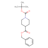 Chemical structure of 4-benzyl 1-tert-butyl piperidine-1,4-dicarboxylate - CSSB00000018074
