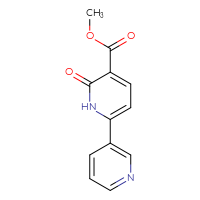 Chemical structure of methyl 6-oxo-1,6-dihydro-[2,3'-bipyridine]-5-carboxylate - CSSB06583437114