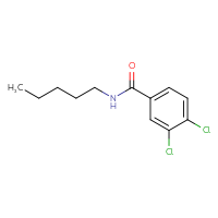 Chemical structure of 3,4-dichloro-N-pentylbenzamide - CSSB00035800302