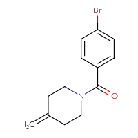 Chemical structure of 1-(4-bromobenzoyl)-4-methylidenepiperidine - CSSB00016654237