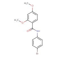 Chemical structure of N-(4-bromophenyl)-2,4-dimethoxybenzamide - CSSB00046512690