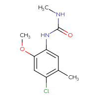 Chemical structure of 1-(4-chloro-2-methoxy-5-methylphenyl)-3-methylurea - CSSB00000235262