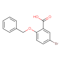 Chemical structure of 2-(benzyloxy)-5-bromobenzoic acid - CSSB00000184186