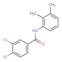 Chemical structure of 3,4-dichloro-N-(2,3-dimethylphenyl)benzamide - CSSB00046229796