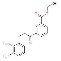 Chemical structure of ethyl 3-[3-(2,3-dimethylphenyl)propanoyl]benzoate - CSSB00020571346