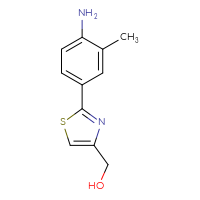 Chemical structure of [2-(4-amino-3-methylphenyl)-1,3-thiazol-4-yl]methanol - CSSB04716704543