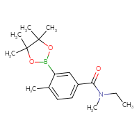 Chemical structure of N-ethyl-N,4-dimethyl-3-(4,4,5,5-tetramethyl-1,3,2-dioxaborolan-2-yl)benzamide - CSSB02084394094