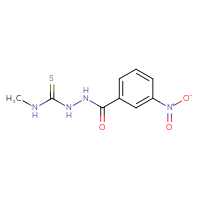 Chemical structure of N-[(methylcarbamothioyl)amino]-3-nitrobenzamide - CSSB00020600126