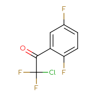 Chemical structure of 2-chloro-1-(2,5-difluorophenyl)-2,2-difluoroethan-1-one - CSSB00013232371